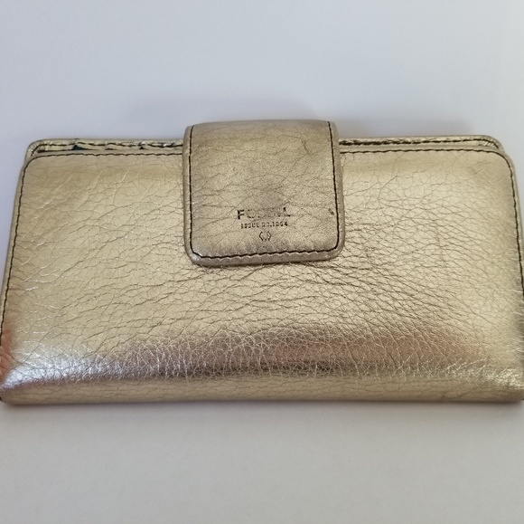 Fossil Handbags - CLEARANCE Gold Fossil Wallet